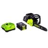 GreenWorks CS80L211 80-Volt 16-Inch 2.0Ah Cordless Chainsaw Kit - 2004502