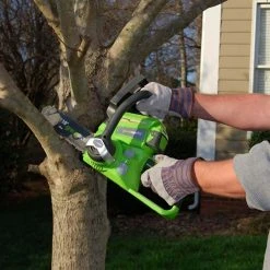 Lawn & Outdoor Power GreenWorks 20362 24-Volt 10-Inch 2.0Ah Tool-Less Cordless Chainsaw Kit
