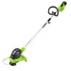 GreenWorks 2101602 40-Volt 12-Inch GMAX Cordless Lithium-Ion String Trimmer Kit Lawn & Outdoor Power