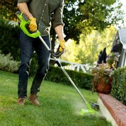 GreenWorks 2101602 40-Volt 12-Inch GMAX Cordless Lithium-Ion String Trimmer Kit Lawn & Outdoor Power