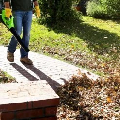 GreenWorks 2400802 40-Volt 390-Cfm 2.5Ah Durable Cordless Axial Leaf Blower Kit Lawn & Outdoor Power
