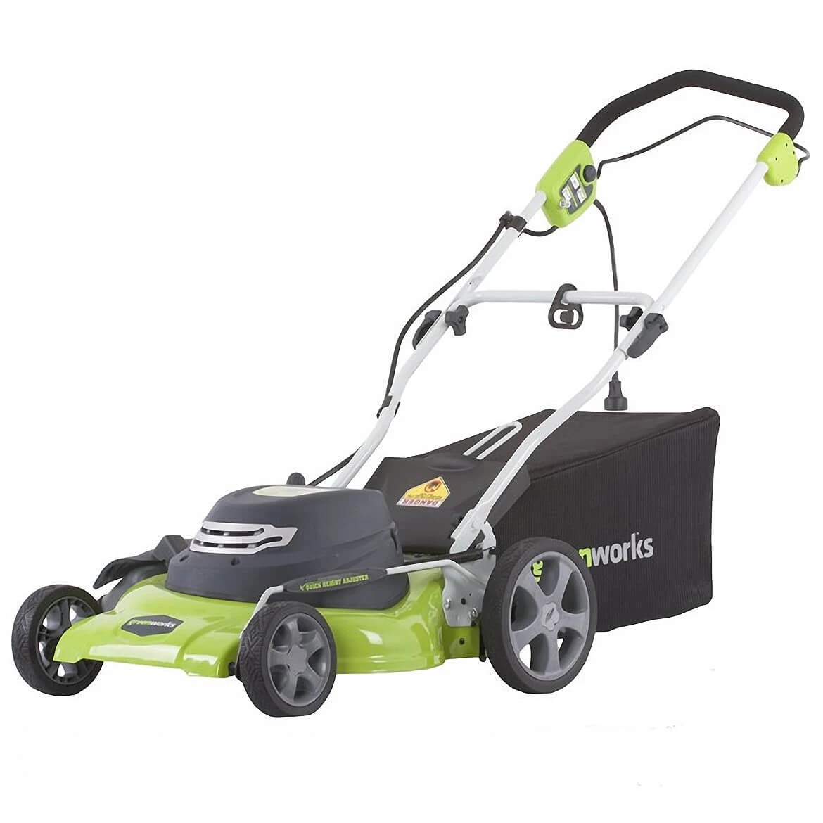 GreenWorks 25022 20" 12-Amp Electric Push Button Start Walk Behind Lawn Mower 3 Lawn & Outdoor Power GreenWorks 25022 20" 12-Amp Electric Push Button Start Walk Behind Lawn Mower