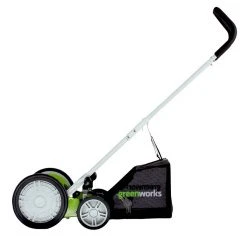GreenWorks 25072 20-Inch 2-in-1 Push Reel Lawn Mower W/ Grass Catcher