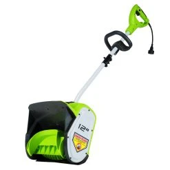 GreenWorks GBSS08000 12-Inch 8-Amp Durable Corded Snow Shovel Lawn & Outdoor Power