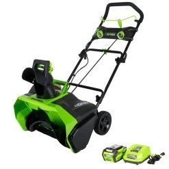 GreenWorks 26272 40-Volt G-MAX 20-Inch 4Ah Heavy Duty Cordless Snow Thrower Kit Lawn & Outdoor Power