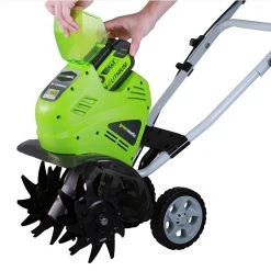 GreenWorks 27062A 40-Volt G-MAX 10-Inch Cordless Cultivator - Bare Tool Lawn & Outdoor Power