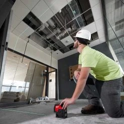 Milwaukee 3622-20 M12 12V Cordless Green Cross Line W/ Plumb Points Laser Level