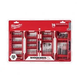 Power Tools Milwaukee 48-32-4062 74-Piece Heavy-Duty Shockwave Impact Driver Bit Set