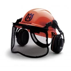 Husqvarna 577764601 Hi-Viz Orange Pro Forest Visor/Hearing Protection Helmet