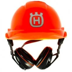 Husqvarna 592752603 Durable Pro Forest Hard Helmet Hat W/ Earmuffs - 6pk