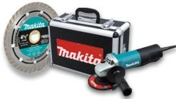 Makita 9557PBX1 4-1/2 In Paddle Switch Angle Grinder W/ Case And Grinding Wheels 9 Makita 9557PBX1 4-1/2 In Paddle Switch Angle Grinder W/ Case And Grinding Wheels