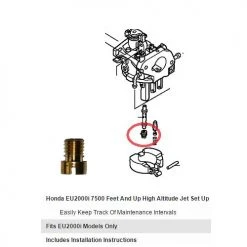 Honda 99101-ZG0-0580 7500-Foot And Up High Altitude Jet Set Up For EU2000i Generator Accessories