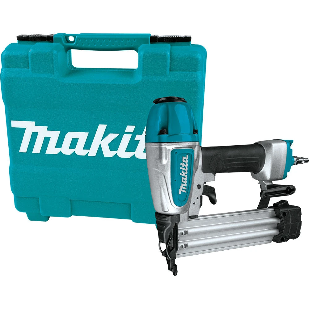 Makita AF506 5/8" - 2" Tool Less Narrow Nose Pneumatic Brad Nailer 18 Gauge 3 Makita AF506 5/8" - 2" Tool Less Narrow Nose Pneumatic Brad Nailer 18 Gauge