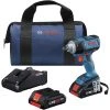 Tools & Equipment Bosch GDS18V-221B25 18V 1/2" Mid-Torque Impact Wrench W/ 2 Compact Batteries