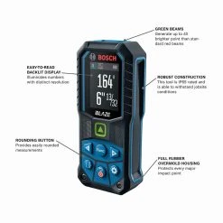 Bosch GLM165-25G 165' BLAZE Ergonomic Cordless Green Digital Laser Measure Tools & Equipment