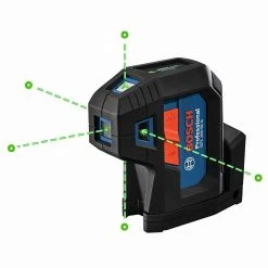 Bosch GPL100-50G 125' 5 Point Cordless Green Beam Self Leveling Alignment Laser Tools & Equipment