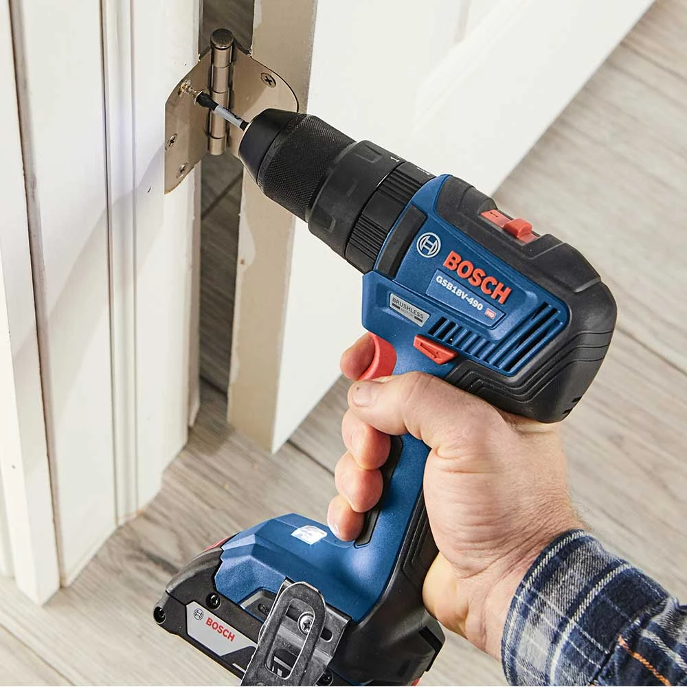 Bosch GSB18V-490N 18V 1/2" EC Brushless Hammer Drill/Driver - Bare Tool | High-Performance Power Drill 7 Tools & Equipment Bosch GSB18V-490N 18V 1/2" EC Brushless Hammer Drill/Driver - Bare Tool