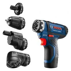 Bosch GSR12V-140FCB22 12V Cordless Screwdriver Kit 5-in-1 Multi-Head Drill Set Tools & Equipment