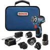 Tools & Equipment Bosch GSR12V-300FCB22 12V Max Brushless FlexiClick 5-in-1 Drill/Driver Kit