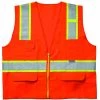 Safety & Work Gear Custom Leather Craft SV23XL Surveyor's Orange Vest Class 2 - XLarge