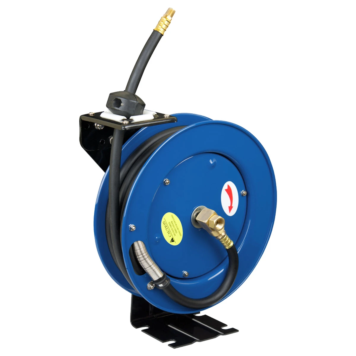 Cyclone Pneumatic 3/8” X 25’ 300 PSI Retractable Air Hose Reel W/ Rubber Hose Tools & Equipment 3 Cyclone Pneumatic 3/8” X 25’ 300 PSI Retractable Air Hose Reel W/ Rubber Hose Tools & Equipment