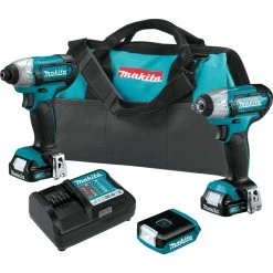Makita CT324 12V Max CXT Lithium-Ion Cordless 3-Pc. Combo Kit (1.5Ah) Tools & Equipment