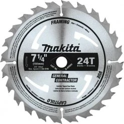 Makita D-45989-10 7-1/4" 24T Carbide Tipped Framing Circular Saw Blade - 10 PK