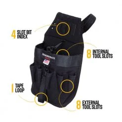 Tools & Equipment DIAMONDBACK DB5-17-BK-XL Black The Spark Tool Belt Extra Large