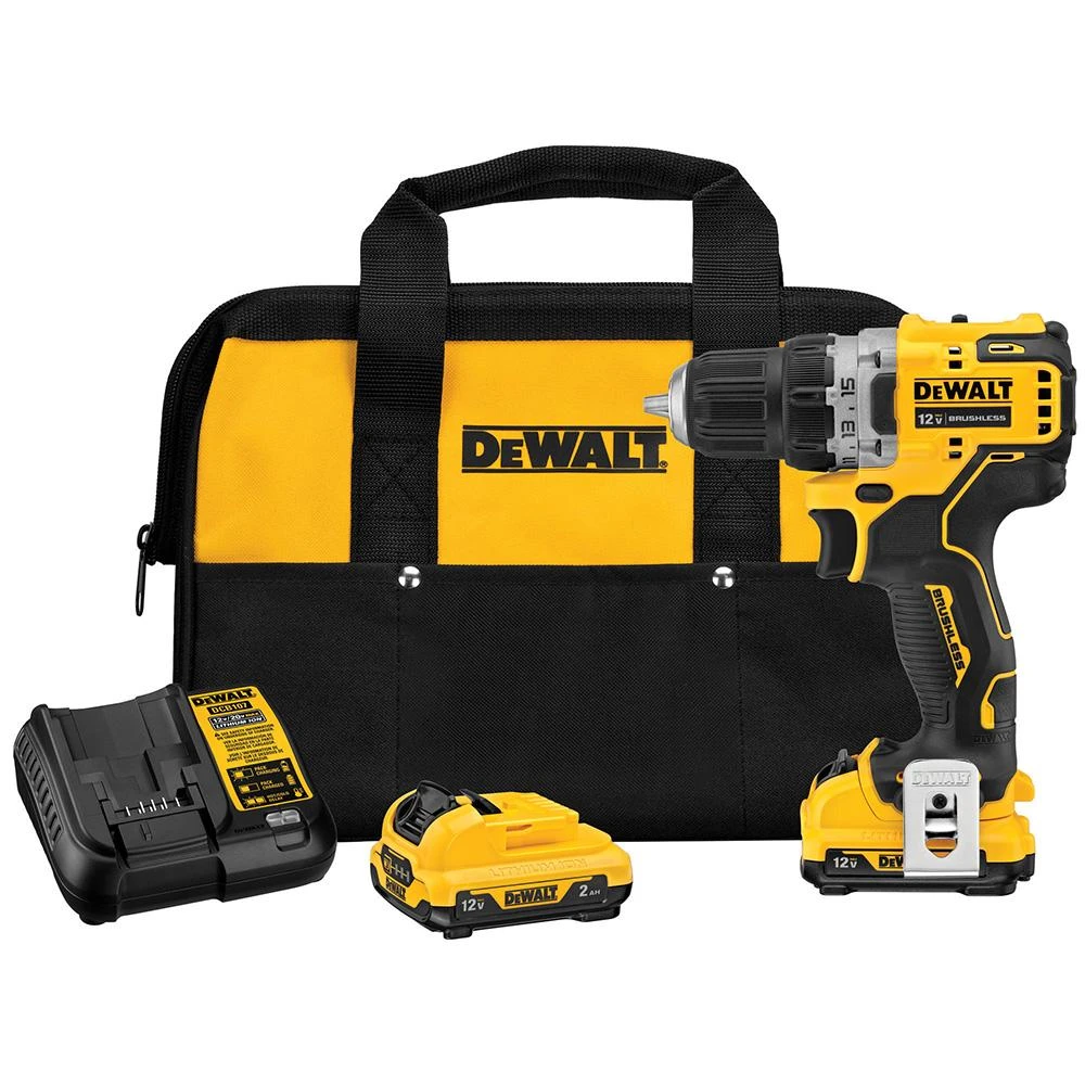 DeWALT DCD701F2 12V MAX XTREME Brushless 3/8 Inch Cordless Drill Driver Kit Tools & Equipment 3 DeWALT DCD701F2 12V MAX XTREME Brushless 3/8 Inch Cordless Drill Driver Kit Tools & Equipment