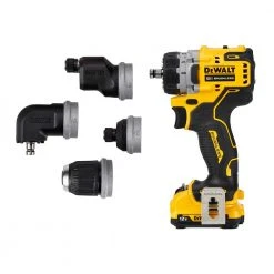 DeWALT DCD703F1 12V XTREME 5 In 1 Brushless Cordless Multi-Head Drill/Driver Kit Tools & Equipment