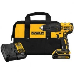 DeWALT DCD778C1 20V MAX Cordless Lithium-Ion Brushless Hammer Drill Kit Tools & Equipment
