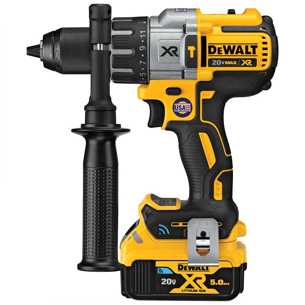 DeWALT DCD997CP2BT 20V MAX XR 1/2" Cordless Hammer Drill Kit W/ Tool Connect 4 DeWALT DCD997CP2BT 20V MAX XR 1/2" Cordless Hammer Drill Kit W/ Tool Connect