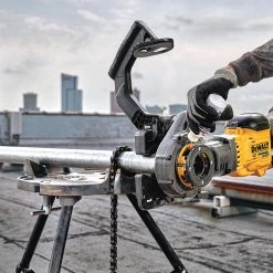 Tools & Equipment DeWALT DCE700X2K 60V MAX Lithium-Ion Cordless Pipe Threader Kit W/ Die Heads