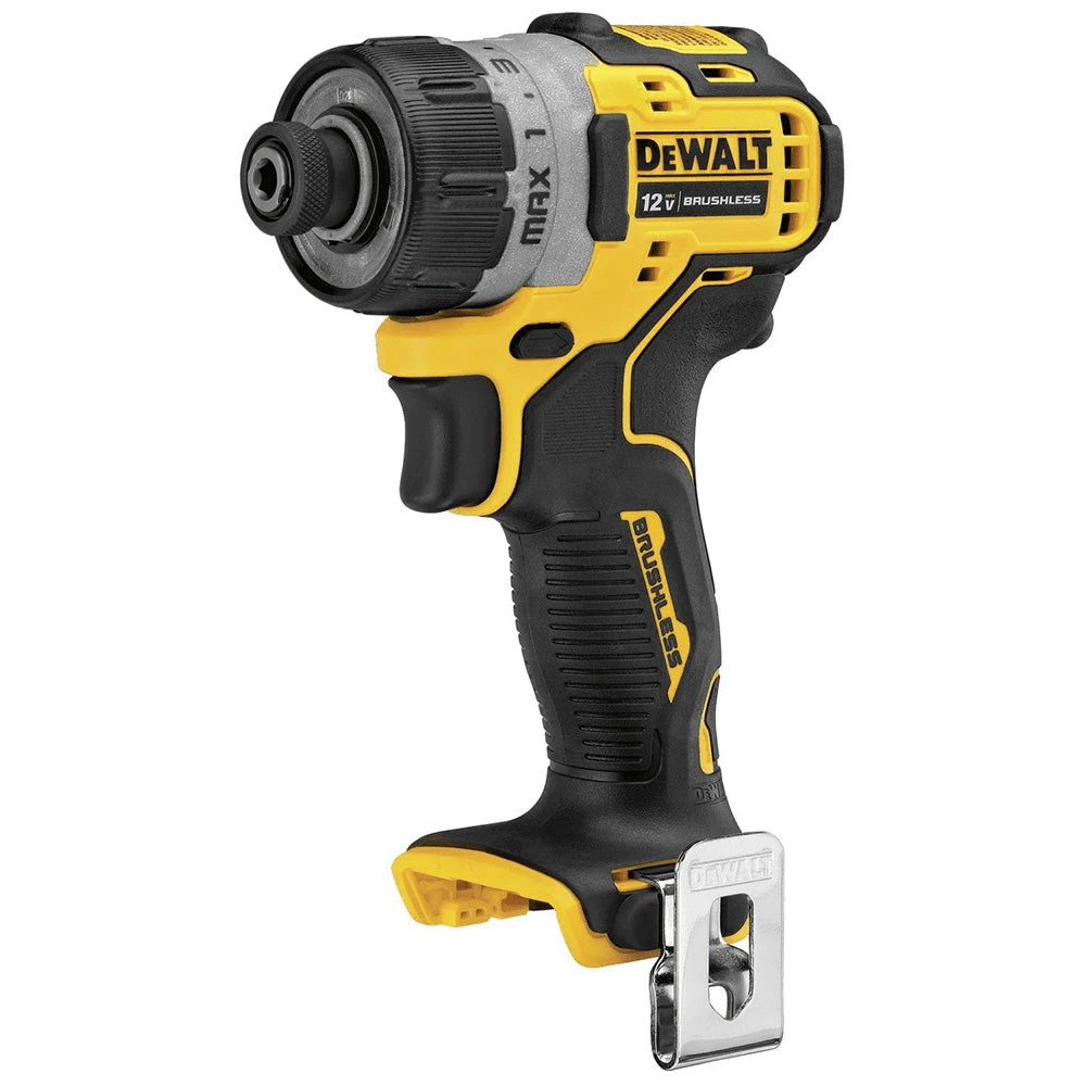 DeWALT DCF601B 12V MAX 1/4" Brushless Screwdriver Portability Clip - Bare Tool 4 DeWALT DCF601B 12V MAX 1/4" Brushless Screwdriver Portability Clip - Bare Tool