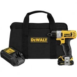 DeWALT DCF610S1 12V MAX 1/4" Cordless Compact Lightweight Screwdriver Kit