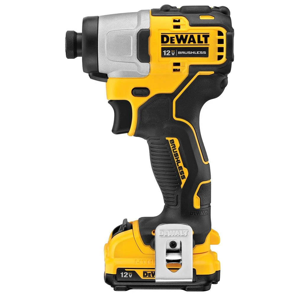 DeWALT DCF801F2 12V MAX XTREME Brushless 1/4 Inch Cordless Impact Driver Kit Tools & Equipment 5 DeWALT DCF801F2 12V MAX XTREME Brushless 1/4 Inch Cordless Impact Driver Kit Tools & Equipment