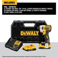 DeWALT DCF887D1E1 20V XR 1/4