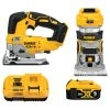 DeWALT DCK201P1 20V MAX XR Router/Jig Saw Cordless 2 Tool Combo Kit
