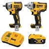 DeWALT DCK205P1 20V MAX XR 1/2" - 3/8" Cordless 2 Tool Impact Wrench Combo Kit
