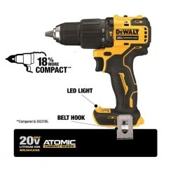 DeWALT DCK279C2 20V MAX ATOMIC Lithium-Ion Cordless Hammer Drill Combo Kit Tools & Equipment