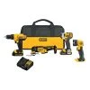 DeWALT DCK444C2 20V MAX Cordless Lithium-Ion 4 Tool Combo Kit W/ Tool Bag