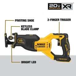 DeWALT DCK479D2 20V Brushless 4 Tool Combo Kit W/ 2 - 2.0AH Battery / Charger Tools & Equipment