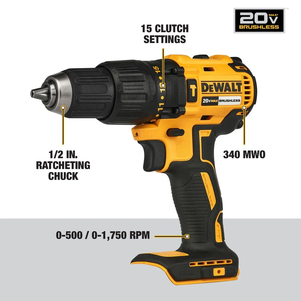 DeWALT DCK675D2 20V Brushless 6 Tool Combo Kit with 2 - 2.0AH Battery & Charger 5 Tools & Equipment DeWALT DCK675D2 20V Brushless 6 Tool Combo Kit W/ 2 - 2.0AH Battery / Charger