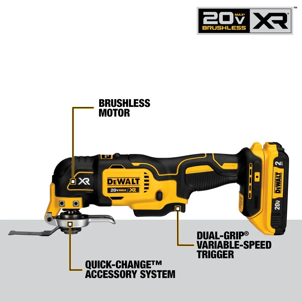 DeWALT DCK675D2 20V Brushless 6 Tool Combo Kit with 2 - 2.0AH Battery & Charger 7 Tools & Equipment DeWALT DCK675D2 20V Brushless 6 Tool Combo Kit W/ 2 - 2.0AH Battery / Charger