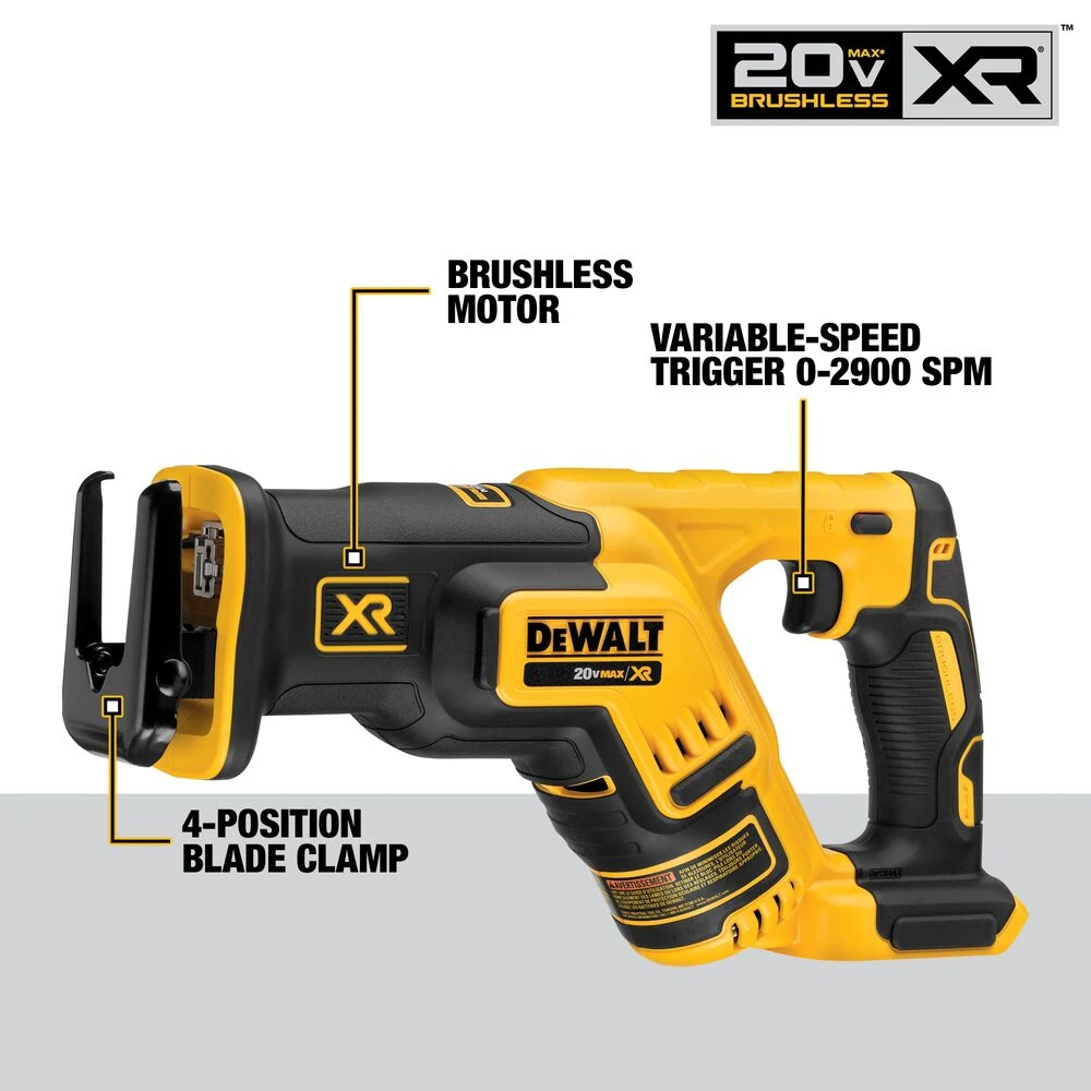 DeWALT DCK675D2 20V Brushless 6 Tool Combo Kit with 2 - 2.0AH Battery & Charger 9 Tools & Equipment DeWALT DCK675D2 20V Brushless 6 Tool Combo Kit W/ 2 - 2.0AH Battery / Charger