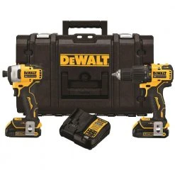 DeWALT DCKTS279C2 20V MAX ATOMIC Lithium-Ion Cordless Hammer Drill Combo Kit Tools & Equipment