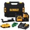 DeWALT DCLE34020G 20V MAX Cordless Cross Line Laser Kit W/ Battery Tools & Equipment
