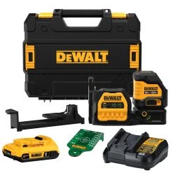 DeWALT DCLE34020G 20V MAX Cordless Cross Line Laser Kit W/ Battery Tools & Equipment