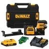 Tools & Equipment DeWALT DCLE34520G 20V MAX 5 Spot Green Line Laser Kit W/ Battery