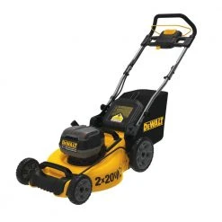 DeWALT DCMW220X2 20V MAX 2 X 20 Inch 3-In-1 Cordless Lawn Mower - Battery & Charger Included 20 DeWALT DCMW220X2 20V MAX 2 X 20 Inch 3 In 1 Cordless Lawn Mower Lawn & Outdoor Power